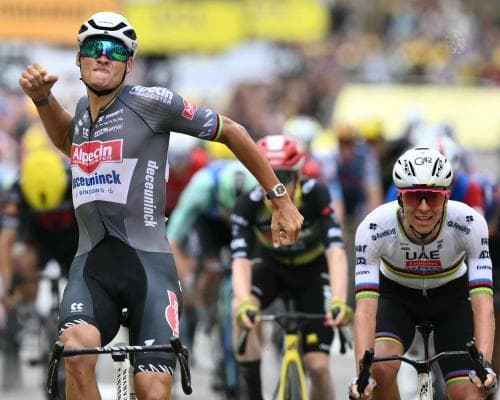 Tour de France 2025: Van der Poel wins stage two and takes yellow jersey – as it happened